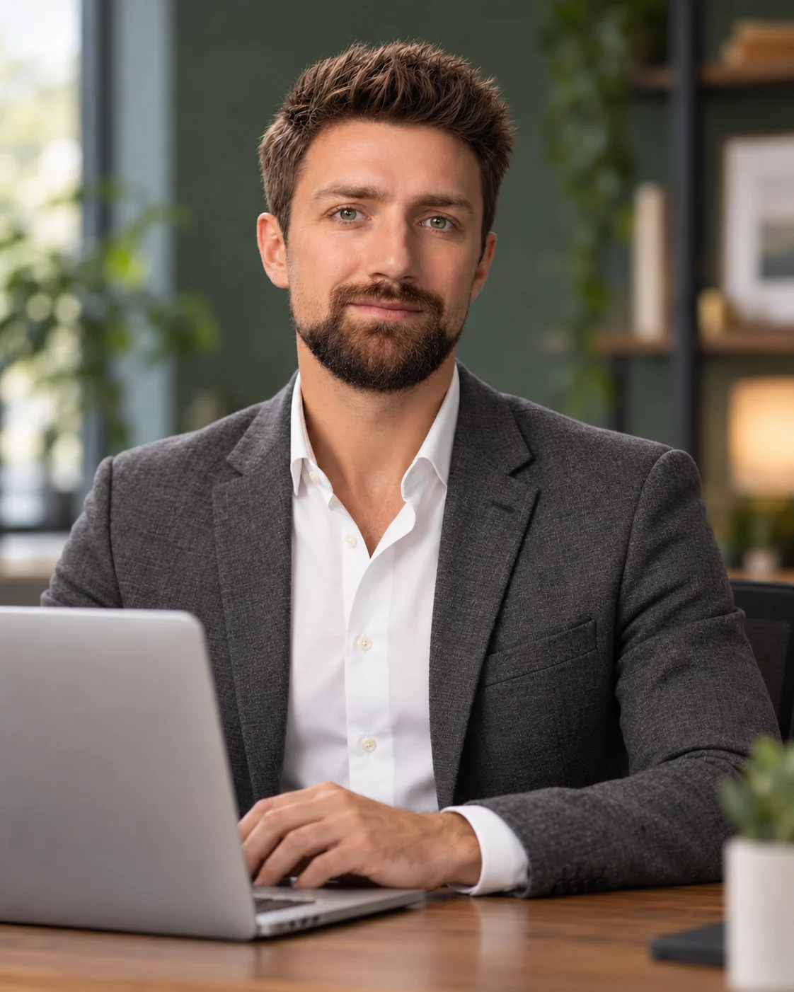 Jan Eidmans at his laptop